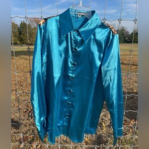 Satin rodeo shirt. size medium, never worn